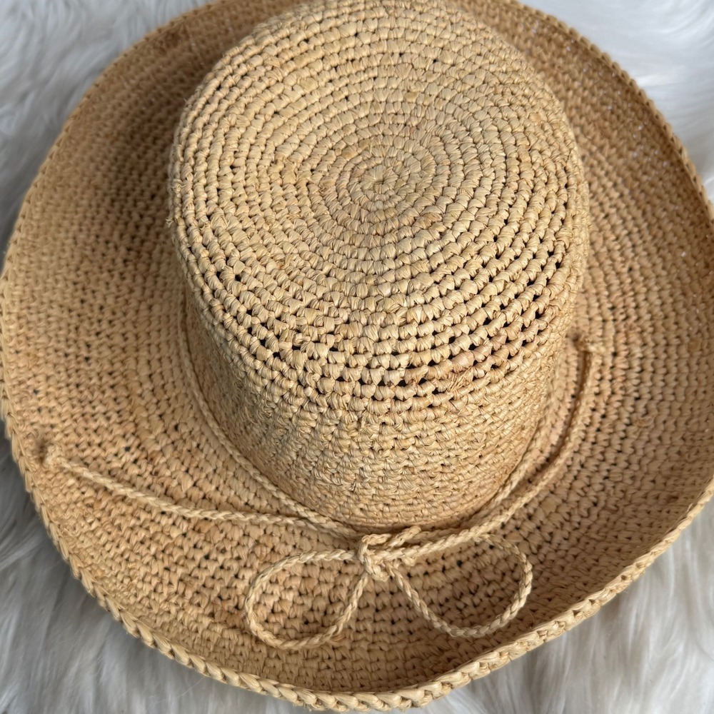 The Scala Collection Women Natural Fiber Woven Straw Wide Brim Sun Hat One Size